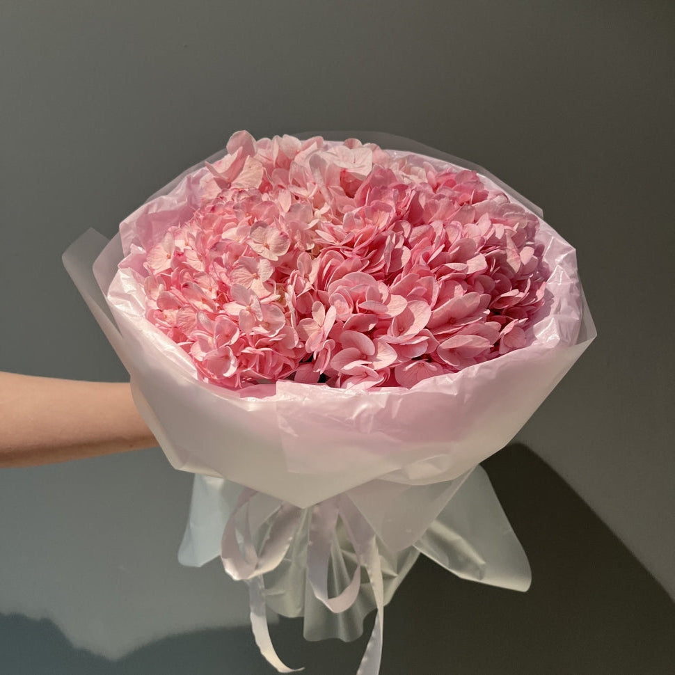 Thinking of You - Pink Hydrangeas Bouquet