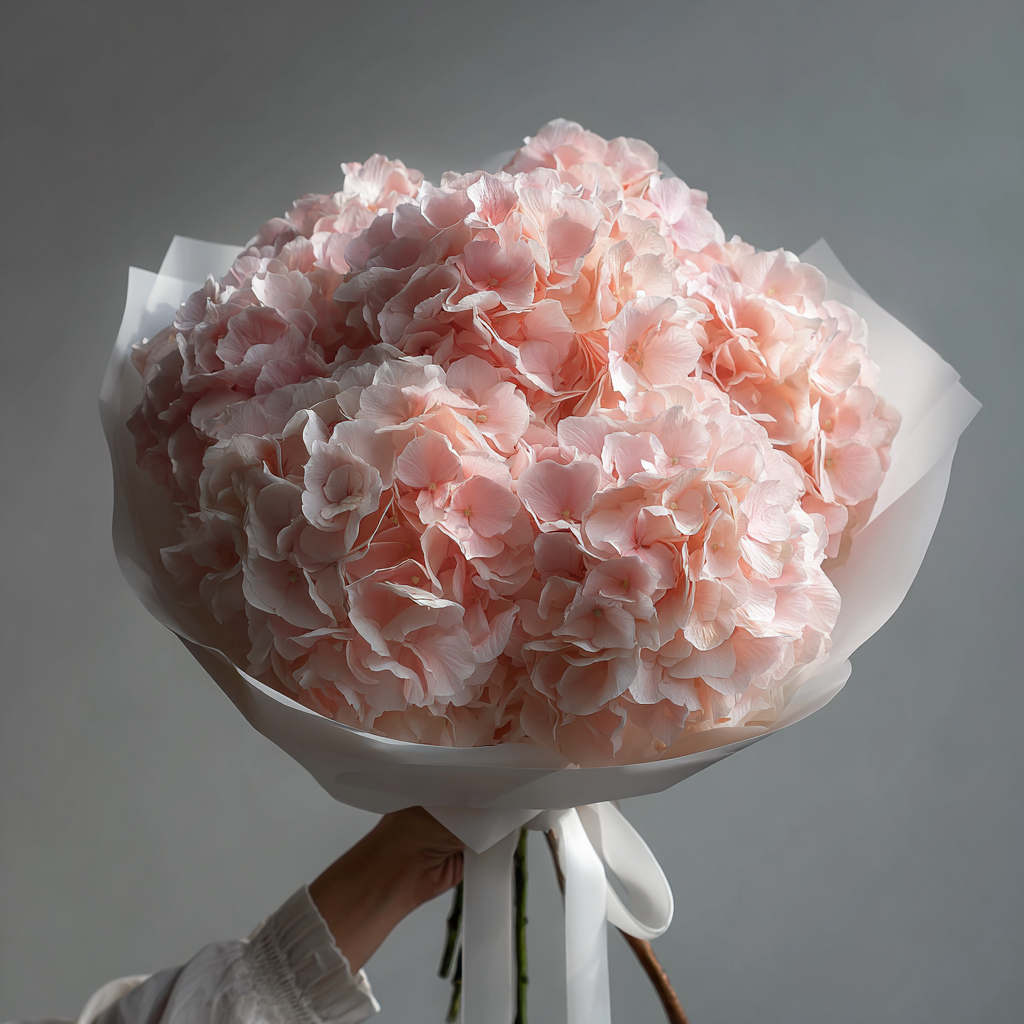 Thinking of You - Pink Hydrangeas Bouquet