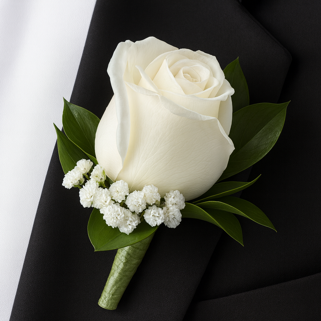 Timeless Grace Boutonnière