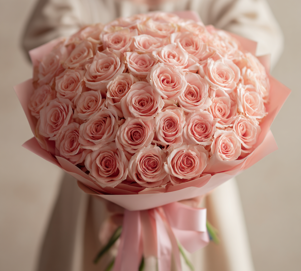 Sweet Like You - Pink Roses Bouquet